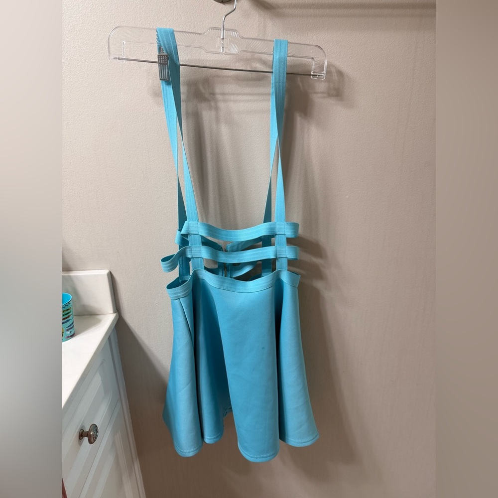 Urban CoCo Blue Fabric over-all dress